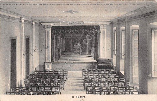 Cartolina - Gorla Minore - Regio Collegio Rotondi - Teatro …