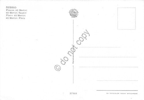 Cartolina - Gubbio Piazza 40 Martiri animata (Perugia) | Immagine Gallery 2