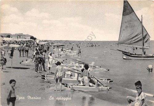 Cartolina - Igea Marina - Spiaggia - Pattini - Vela … | Immagine principale