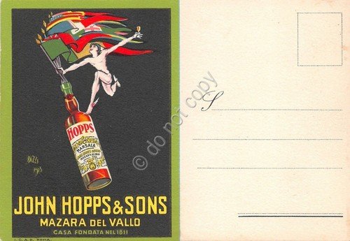 Cartolina - Illustrata - Bazzi - Marsala - John Hopps …