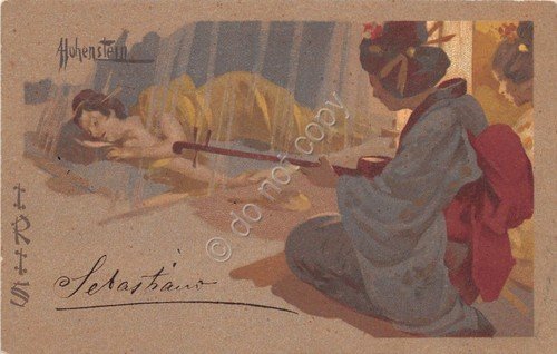 Cartolina - Illustrata - Hohenstein - donnina - giapponese - … | Immagine principale