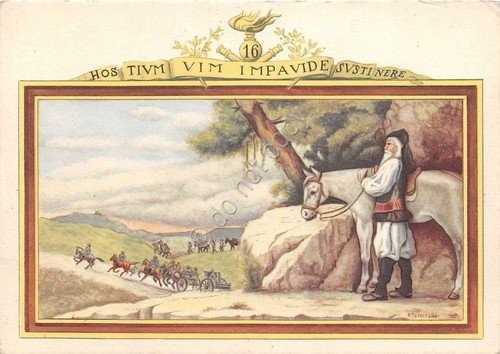 Cartolina - Illustrata - Passerelli - 16° Reggimento Artiglieria - … | Immagine principale