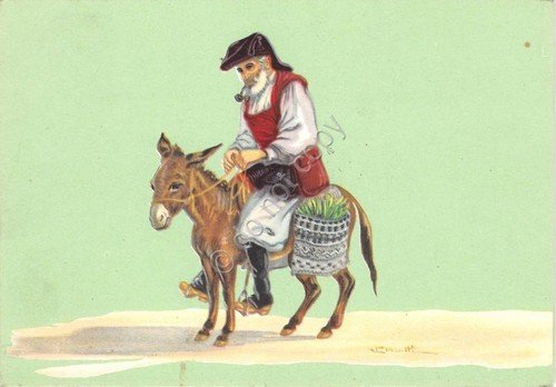 Cartolina - Illustrata - Perrotti - Costumi Sardi - Fonni … | Immagine principale