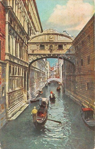 Cartolina - Illustrata - Venezia - Ponte dei Sospiri - …
