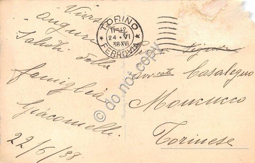 Cartolina - illustrata augurale vaso con fiori rose tulipani 1938 …