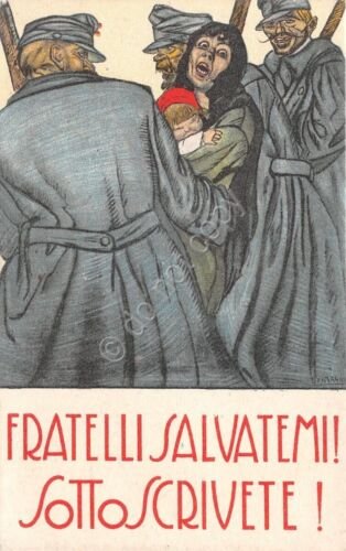 Cartolina - Illustrata Bonzagni - Prestito Nazionale - Fratelli salvatemi