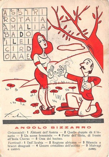 Cartolina - Illustrata Fierofante - Enigmistica - Cruciverba - 1944