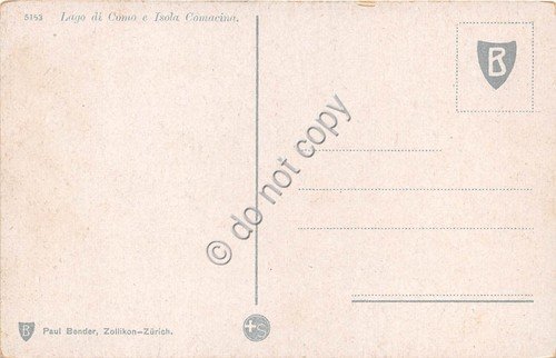 Cartolina - Illustrata Lago di Como e Isola Comacina