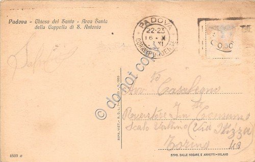 Cartolina - Illustrata Padova S. Antonio anni '30 | Immagine Gallery 2
