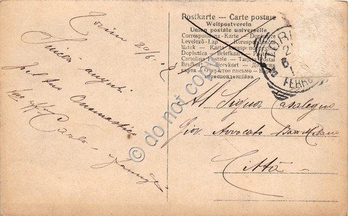 Cartolina - Innamorati Bambina e bambino con fiori 1902 VG | Immagine Gallery 2