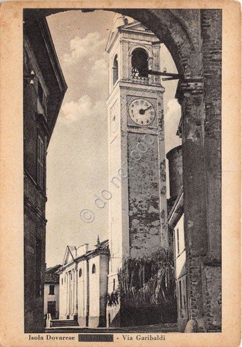 Cartolina - Isola Dovarese - Via Garibaldi - NVG