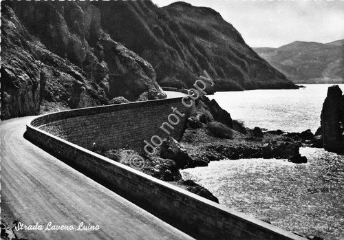 Cartolina - Laveno Luino Strada 1955 | Immagine principale