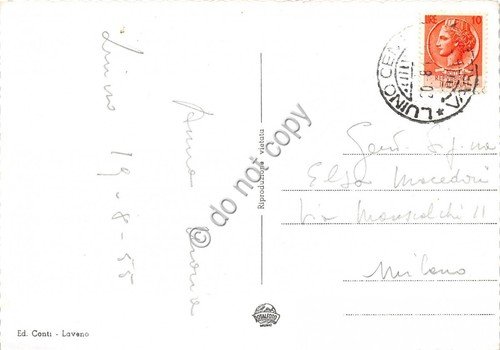 Cartolina - Laveno Luino Strada 1955 | Immagine Gallery 2