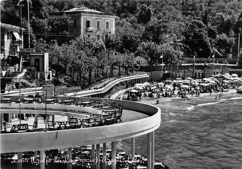 Cartolina - Lerici - Bagni Lido - 1955