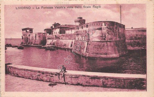 Cartolina - Livorno - Fortezza Vecchia dallo Scalo Regio - … | Immagine principale