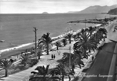 Cartolina - Loano - Lungomare - 1955 | Immagine principale
