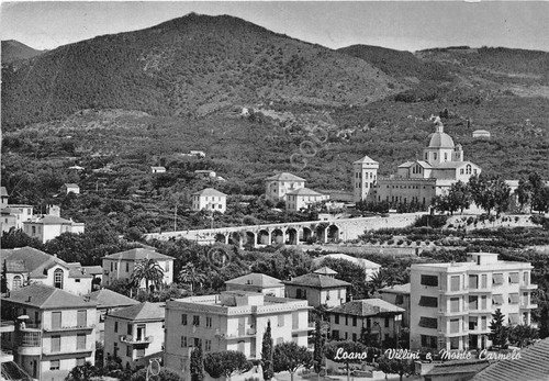 Cartolina - Loano - Villini - Monte Carmelo - anni …