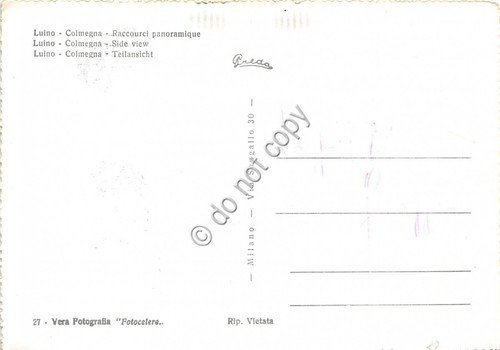 Cartolina - Luino Colmegna Panorama