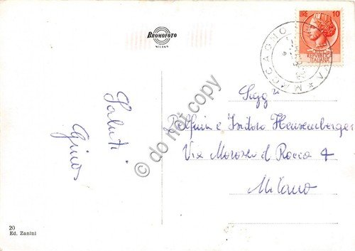 Cartolina - Maccagno Panorama 1954