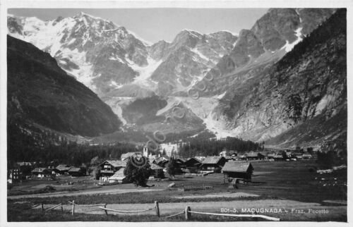 Cartolina - Macugnaga - Frazione Pecetto - panorama - Ed. …