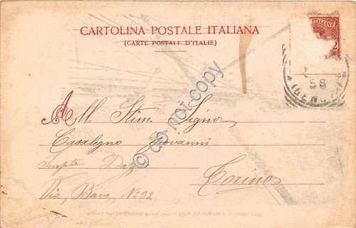 Cartolina - Marinai su albero della nave saluto a voce …