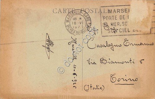 Cartolina - Marseille Passerelle des Ascenseurs N.D. Garde animata 1926 … | Immagine Gallery 2