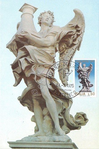 Cartolina - Maximum - Ponte Sant'Angelo - statua - 50 …