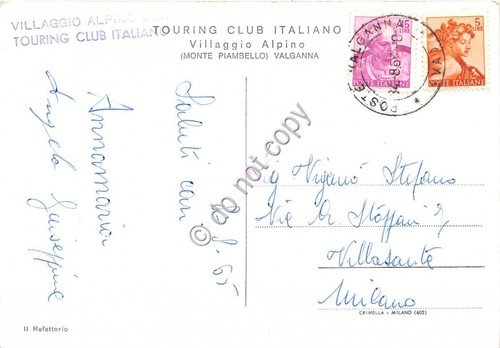 Cartolina - Monte Piambello Valganna Villaggio Alpino Touring Club 1965 | Immagine Gallery 2