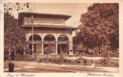 Cartolina - Montecatini Bagni - Stabilimento Excelsior - 1920 | Immagine principale