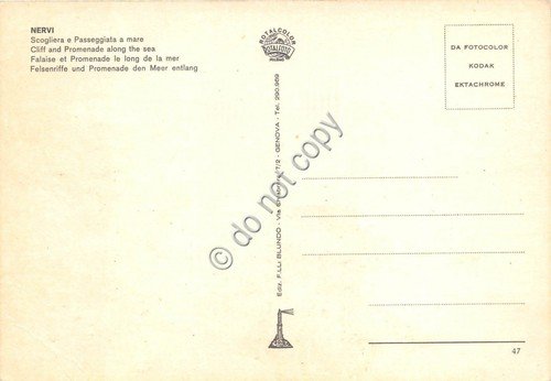 Cartolina - Nervi Scogliera e passeggiata a mare | Immagine Gallery 2