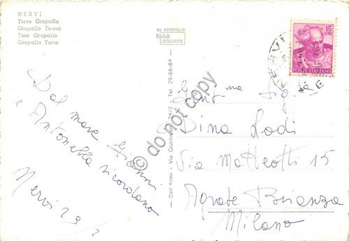 Cartolina - Nervi Torre Gropallo (Genova) | Immagine Gallery 2