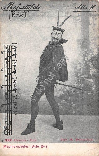 Cartolina - Opera LIrica Mephistofele Atto II Alterocca Terni spartito …