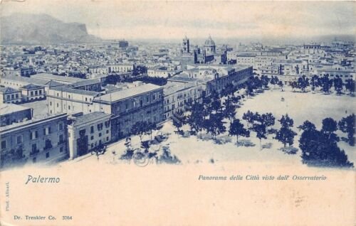 Cartolina - Palermo - Panorama da Osservatorio - 1900 circa