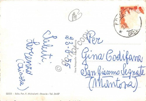 Cartolina - Passo Aprica panorama 1955 (Sondrio) | Immagine Gallery 2