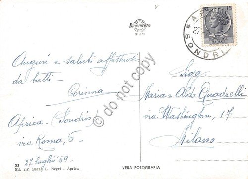 Cartolina - Passo d'Aprica panorama 1959 | Immagine Gallery 2