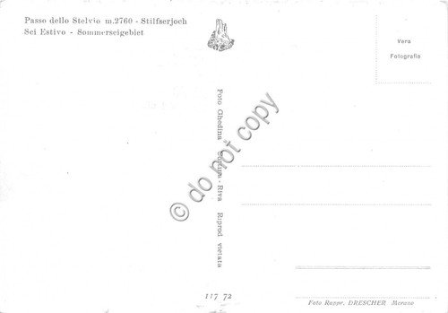 Cartolina - Passo dello Stelvio sci estivo sci sciatori | Immagine Gallery 2
