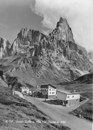 Cartolina - Passo Rolle Cimone case 1968