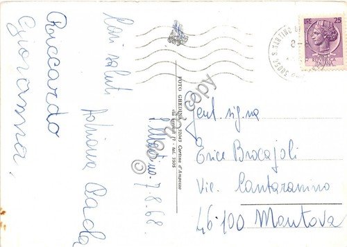 Cartolina - Passo Rolle Cimone case 1968