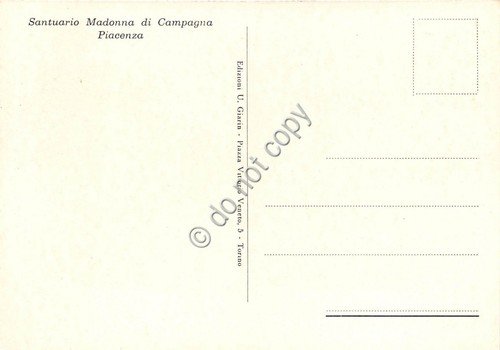 Cartolina - Piacenza Santuario Madonna di Campagna