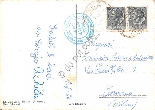 Cartolina - Pigra Panorama 1956