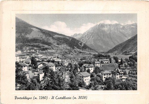 Cartolina - Ponte di Legno Castellaccio panorama 1958 | Immagine principale