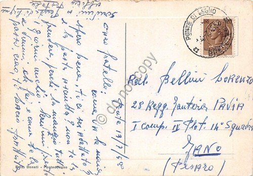 Cartolina - Ponte di Legno Castellaccio panorama 1958 | Immagine Gallery 2