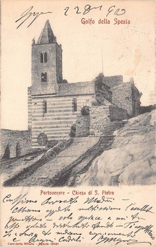 Cartolina - Portovenere - Chiesa San Pietro - 1909 - … | Immagine principale