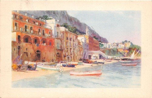 Cartolina - Postacard - Illustrata - Capri - Marina Grande …