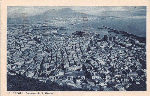 Cartolina - Postacard - Napoli - Panorama da S. Martino …