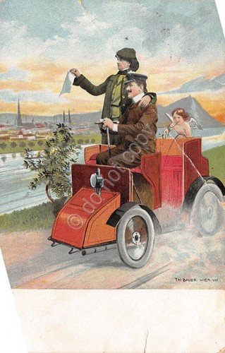 Cartolina - Postcard - - Illustrata - Auto d'epoca - …