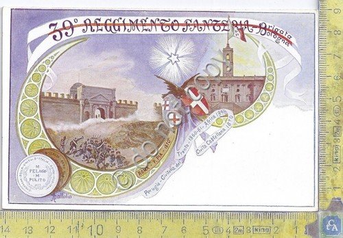 Cartolina - Postcard - 39° Reggimento Fanteria - Brigata Bologna | Immagine principale