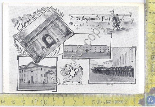 Cartolina - Postcard - 39° Reggimento Fanteria - Cartolina Ricordo