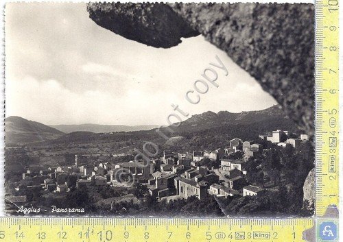 Cartolina - Postcard - Aggius - Panorama - 1954 | Immagine principale