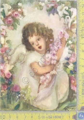 Cartolina - Postcard - Angelo - Angel - bozzetto A. …